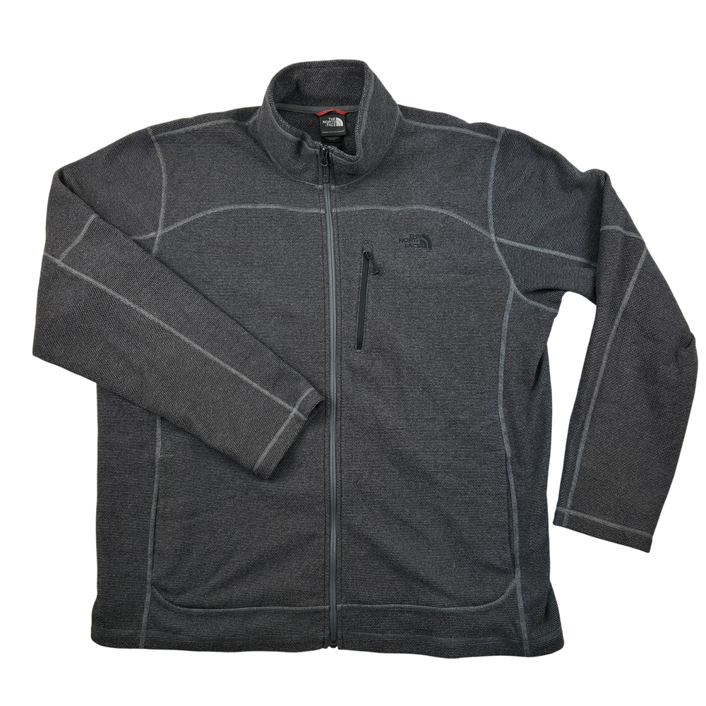 The North Face Jacket Mens 2XL Full Zip Fleece Thermal Outdoor Casual Gray